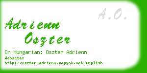 adrienn oszter business card